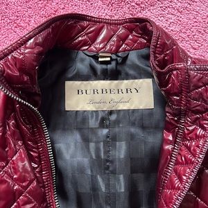 Burgundy Burberry Vest Authentic